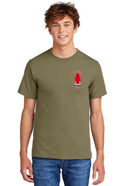 Coyote Brown Cotton Blend Short Sleeve T-shirt image 0