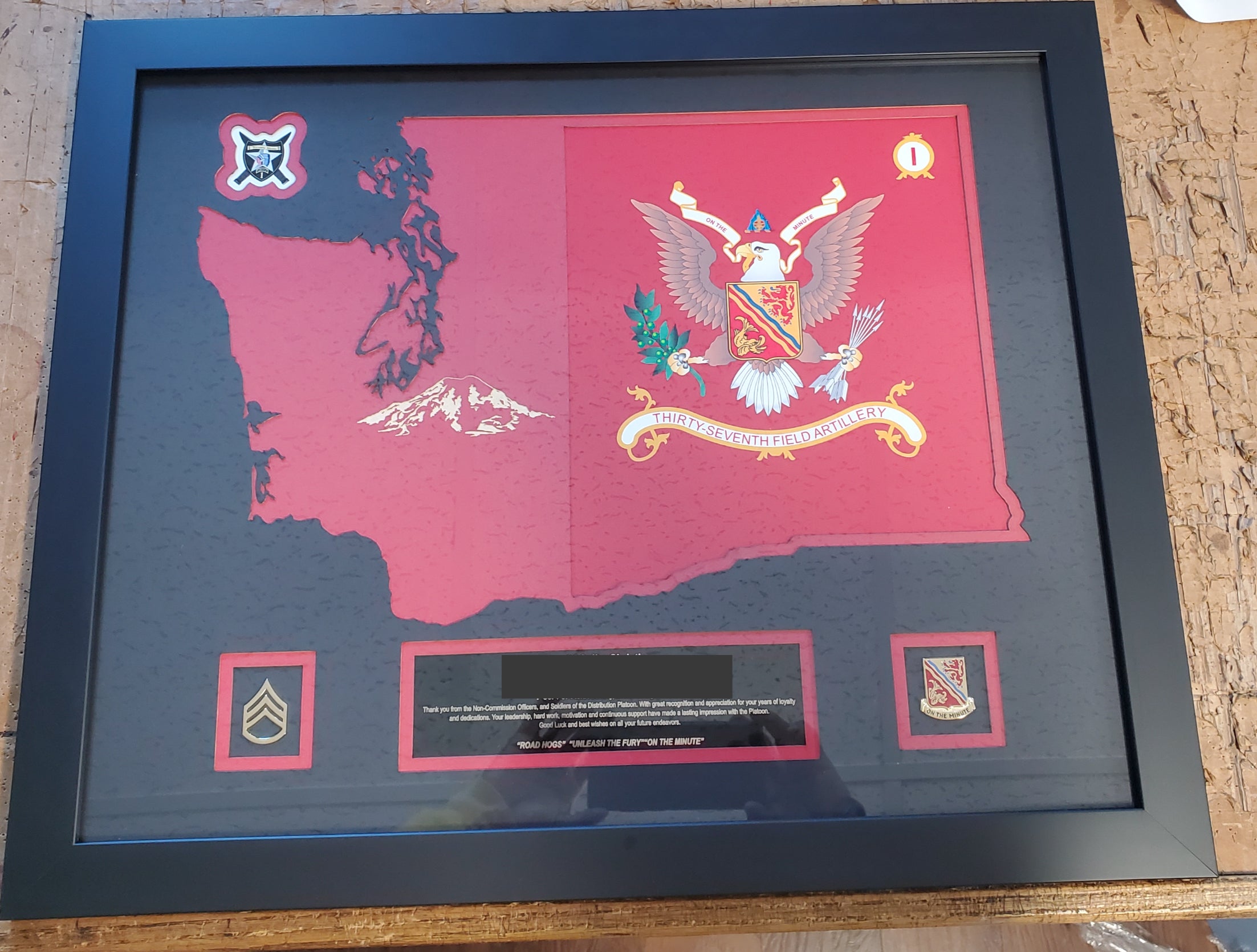 16x20 WA State Framed Plaque image 3