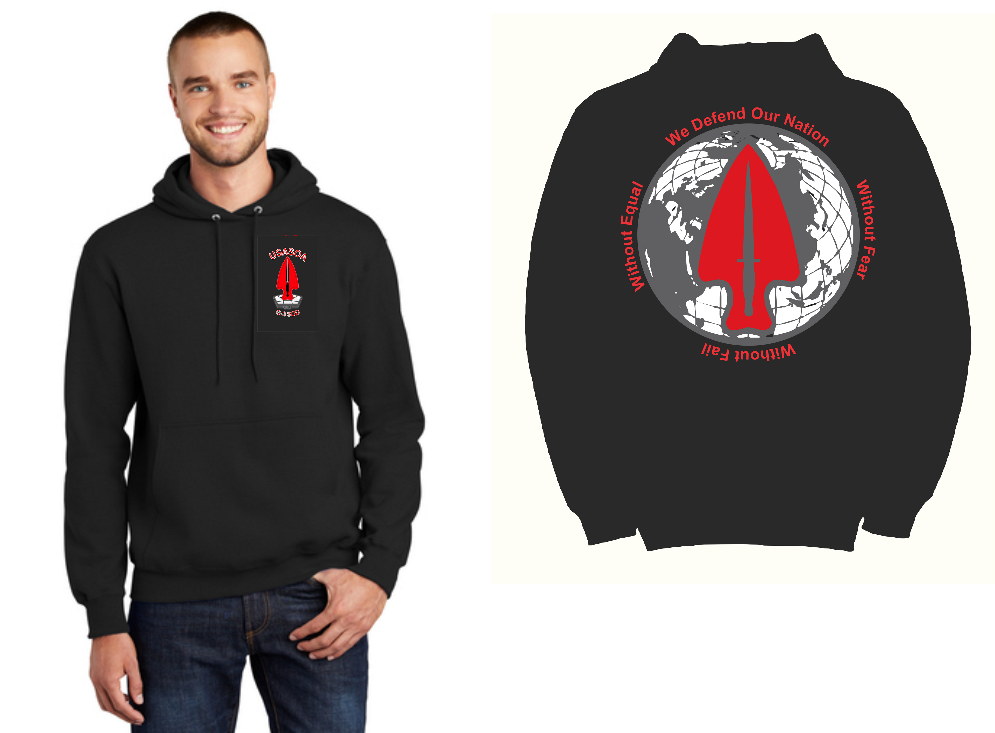 USASOA Moisture Wicking Hoodie image 1