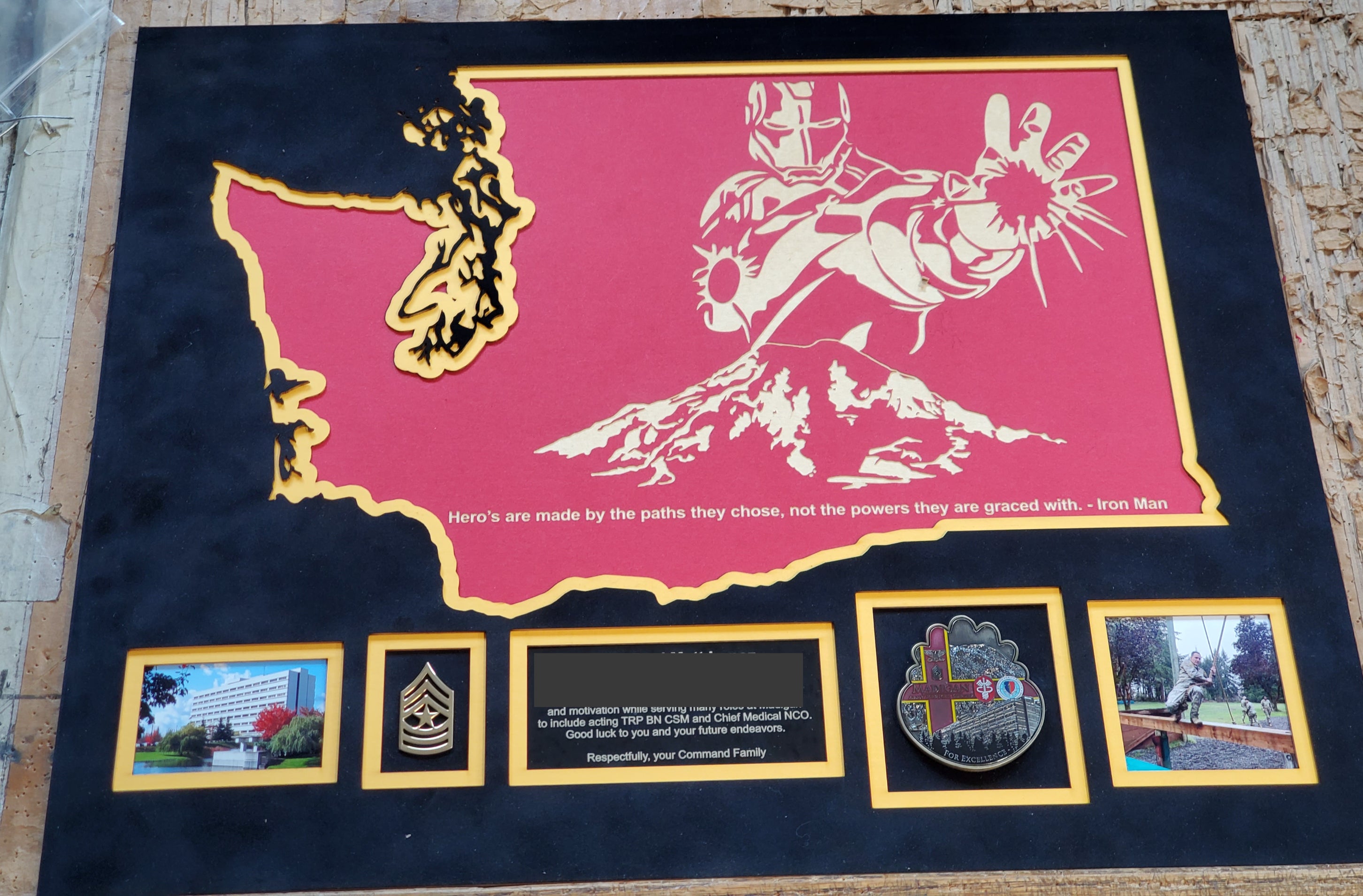 16x20 WA State Framed Plaque image 2